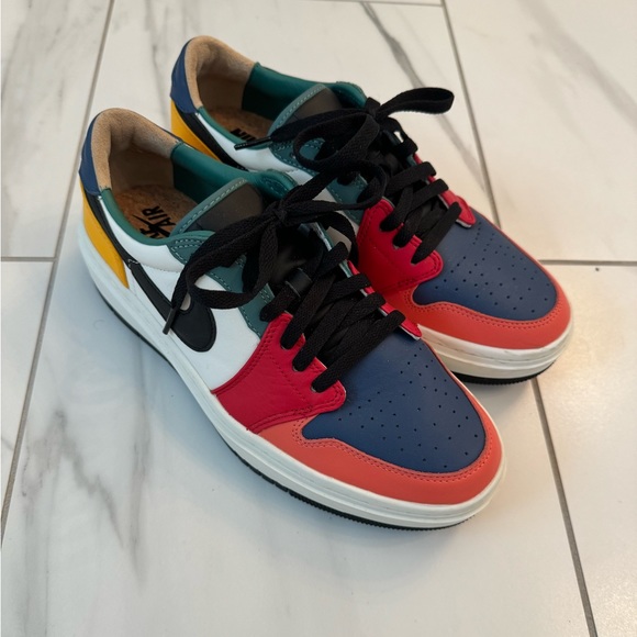 Nike Multicolor Jordans - worn once - size 9.5 - Picture 2 of 10